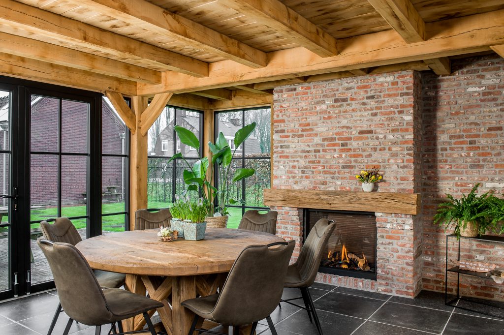 Luxe tuinhuis met sedum dak en glaswanden – project 201 - Eikentuinhuis